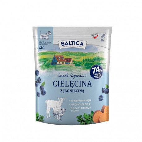 BALTICA Smaki regionów Small breeds Veal with lamb - dry dog food - 1kg