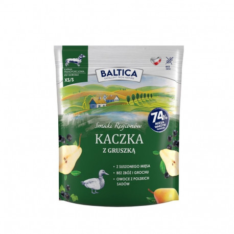 BALTICA Smaki regionów Small breeds Duck with pear - dry dog food - 1kg