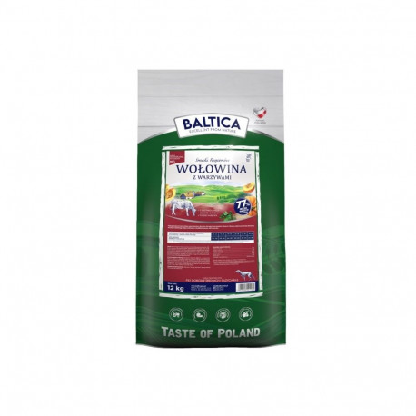 BALTICA Smaki regionów Medium and large breeds Beef with vegetables - dry dog food - 12kg