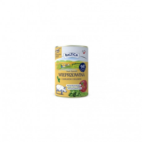 BALTICA Smaki regionów Pork with apple - wet dog food - 400g