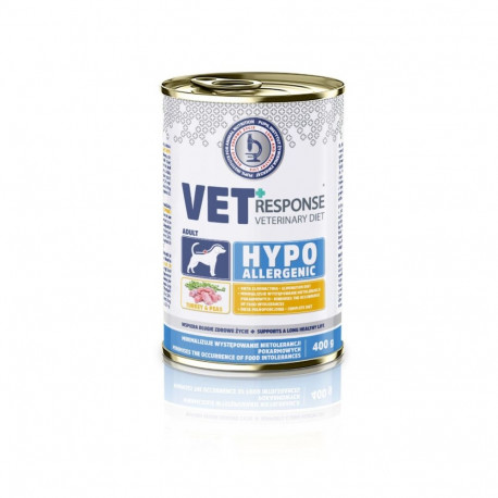 VET RESPONSE Hypoallergenic Turkey - wet dog food - 400g