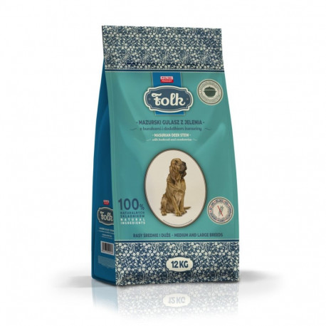 FOLK keskmistele ja suurtele tõugudele traditsiooniline masuuria hirvelihahautis peedi ja jõhvikateg