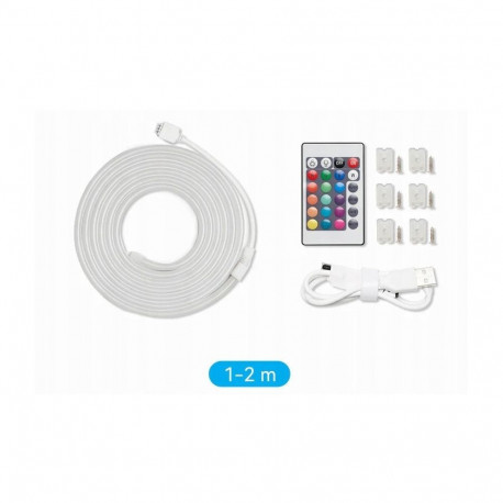 Vention silikoonist neoon LED riba kaugjuhtimispuldiga, 12V, 2m