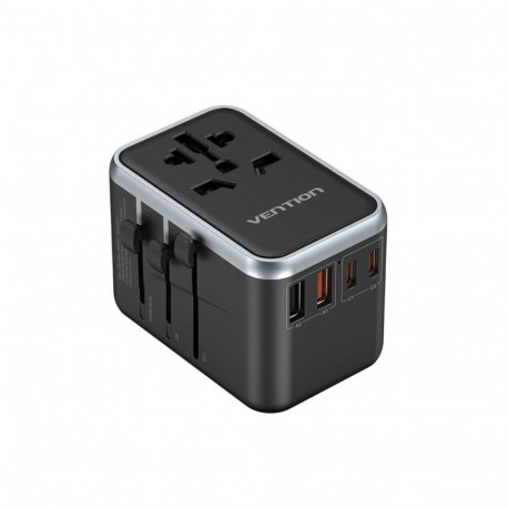 Vention 65W GaN Travel Adapter and Charger 2x USB-A 2x USB-C