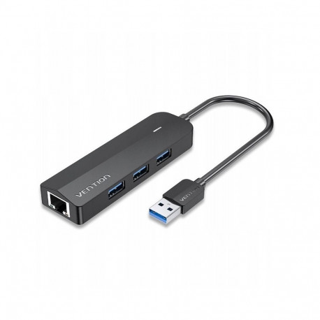Hub 5w1 Vention USB 3.0 + adapter gigabit ethernet