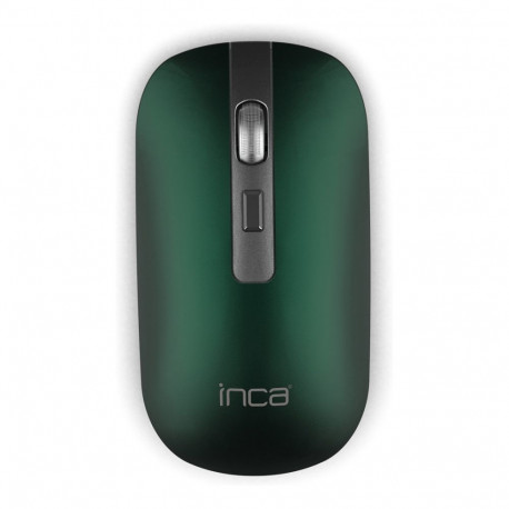"INCA Maus IWM-531RY 1600 DPI,Wireless & BT, Akku, Grün retail"