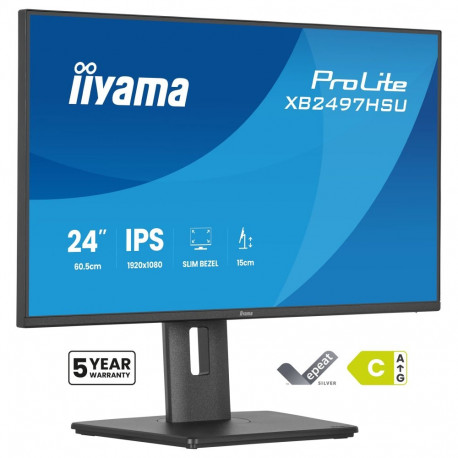 "60,5cm/23,8"" (1920x1080) iiyama ProLite XB2497HSU-B1 16:9 IPS 4ms 120Hz HDMI DisplayPort USB VESA 