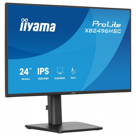 "60,5cm/24"" (1920x1080) iiyama ProLite XB2496HSC-B1 16:9 IPS 3ms 144Hz HDMI USB-C USB VESA Speaker 