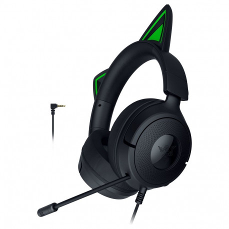 Razer mänguri kõrvaklapid Kraken Kitty V3 X juhtmega RGB, must