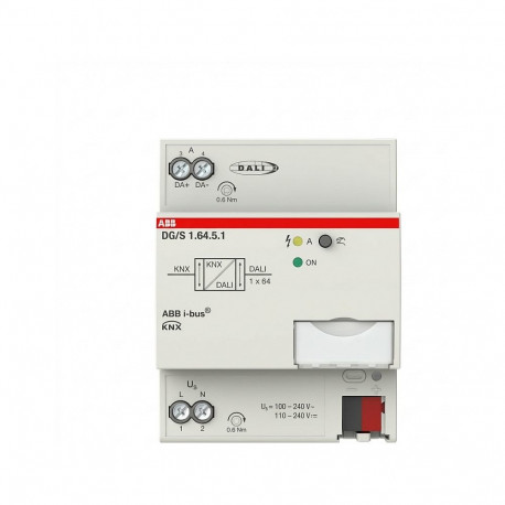 "ABB Stotz S&J DALI-Gateway Premium, 1fach, REG DG/S1.64.5.1 (2CDG110273R0011)"