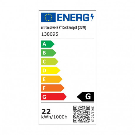 "Ultron LED Deckenspot save-E 8'' 22 Watt 4000K, 1500lm"