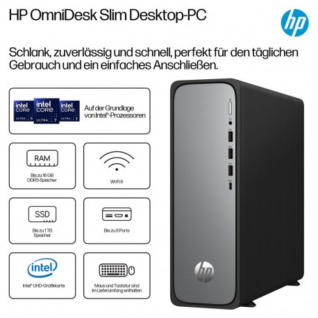 "HP OmniDesk Slim S03-0455ng i5-14400 16GB/512GB SSD Windows 11 schwarz"