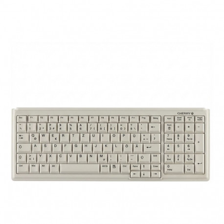 "Cherry Industrie Kabel AK-7000-U-W/GE - Soft-Druckpunkt - hellgrau - deutsch"