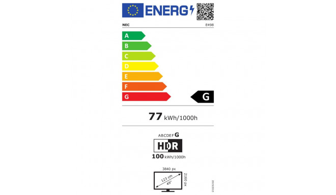 NEC MultiSync E498 49-tolline UHD ekraan