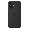 "Silikon Case iPhone 17 mit MagSafe (schwarz)"