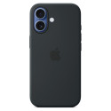 "Silikon Case iPhone 17 mit MagSafe (schwarz)"