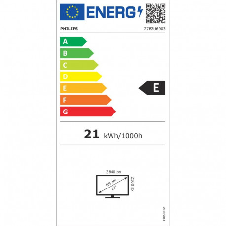 "Philips 68.5cm (27.0"") 27B2U6903 16:09 2xHDMI+DP+USB blk/gry"