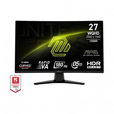"27""(68.6cm)TFT MSI MAG 274CQFDE GAMING Curve 180Hz retail"
