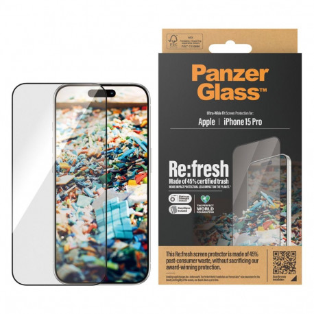 "PanzerGlass iPhone 15 Pro. Refresh UWF w. Aligner"