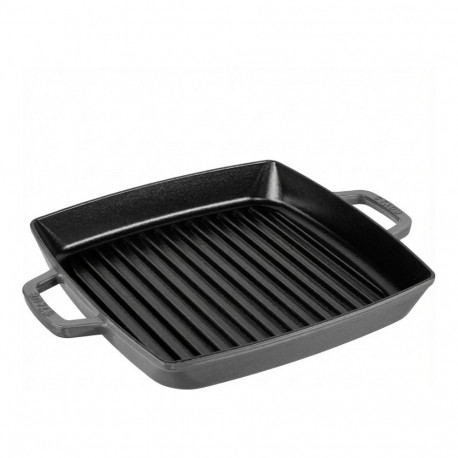 "Staub Grillpfanne induktion quadratisch 33cm Graphit-grau"