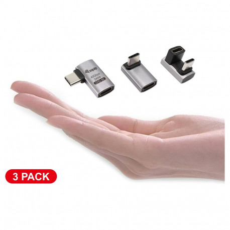 Equip USB 4.0 -> USB-C 40Gbps 240W PD adapter, 3-osaline komplekt, hall