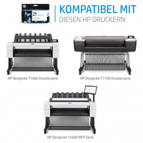 "HP 730 130 ml Tinte Matt Schwarz"