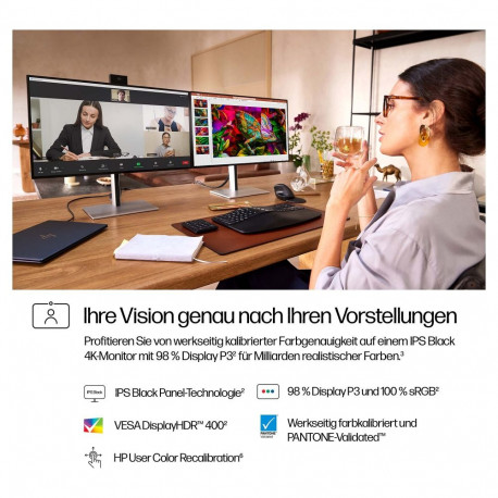 "HP 727pm IPS 4K 3840x2160@60Hz DP/HDMI/USB-C 400cd"