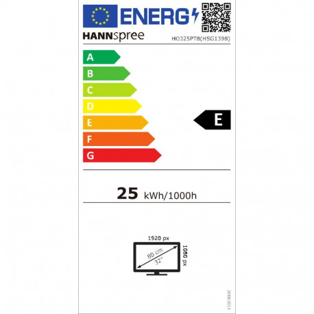 "Hannspree 80.0cm (32"") HO325PTB 16:9 M-TOUCH HDMI+DP"