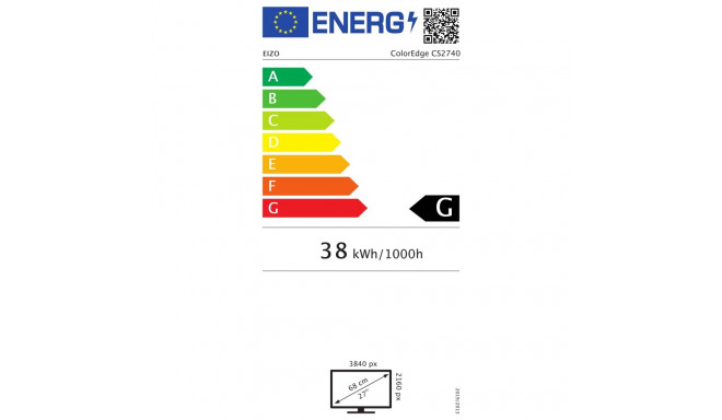 "EIZO 68.0cm (27"") CS2740 HDMI+DP+USB-C IPS Lift 4K"