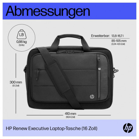 "HP Renew Excecutive Notebooktasche Black bis 40,9cm 16.1"""