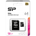 Silicon Power mälukaart microSDXC 64GB Elite + adapter
