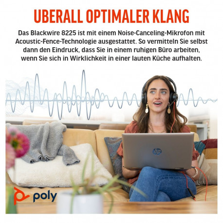 HP Poly Blackwire C8225 stereo peakomplekt USB-C/A