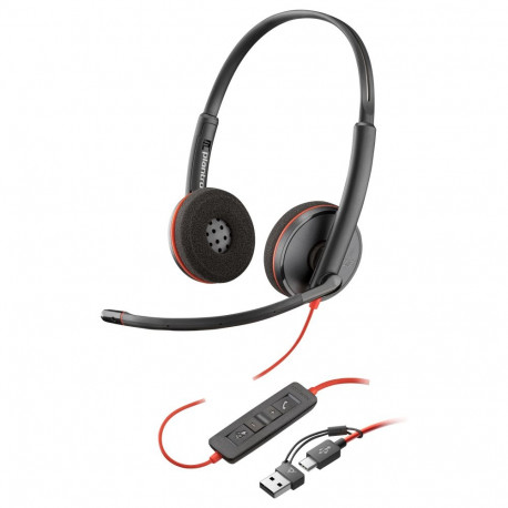 "HP Poly Headset Blackwire C3210 Mono USB-C/A (bulk schwarz)"