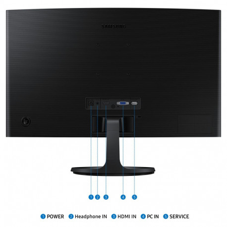 "61cm/24"" (1920x1080) Samsung S24D364GAU 16:9 Essential Full HD 4ms Black"