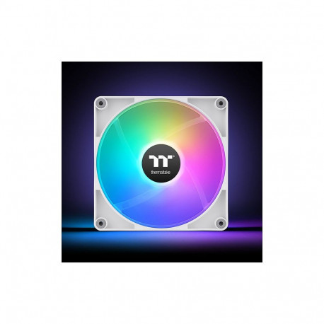 "140mm Thermaltake CT140 Reverse ARGB Sync PC Cooling Fan White 2 Pack"