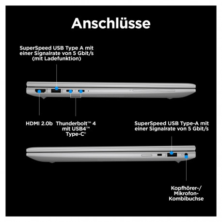 HP ZBook Firefly 14 G11 Intel Core Ultra 7 155H 35,56cm 14-tolline WUXGA 16GB 512GB/SSD NVIDIA A500 