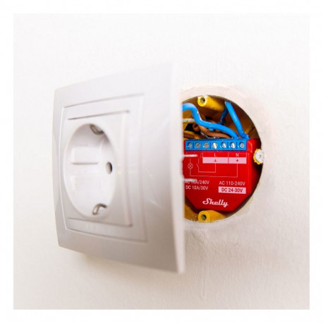 "Shelly Relais ""Plus 1PM"" WLAN 16A BT Messfunktion Unterputz"