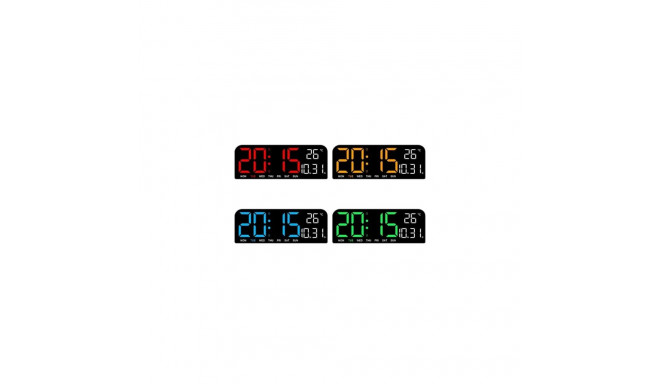 Blackmoon GH0707 LED clock with thermometer (mix colors)