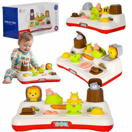 Hariduslik pop-up mänguasi pop-up loomad tuled heli