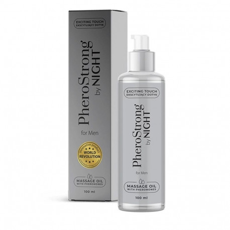 PheroStrong massaažiõli By Night meestele 100ml