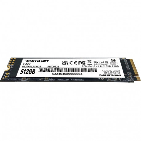 Patriot P320 512GB (PCIe 3.0 x4, NVMe 1.3, M.2 2280)