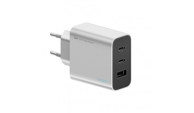 Cuktech 65W GaN 2xUSB-C 1xUSB-A Wall Charger - Gray