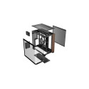 Antec C8 Curve Wood Full Tower Black, Transparent, Wood