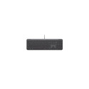 Logitech Signature Slim Wired K620 For Business keyboard Universal USB QWERTY Nordic Graphite