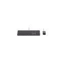 Logitech 920-013343 keyboard Mouse included Home/Office USB QWERTZ German Graphite