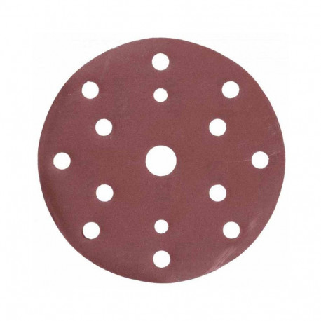Hogert Abrasiivdisk, HT8D132, 150mm, G80, 5tk, Velcro, 15 auku, alumiiniumoksiid, sünteetiline vaigu