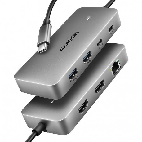 I/O HUB USB-C 3P HDMI DP/0.15M HMC-CUB83X2 AXAGON