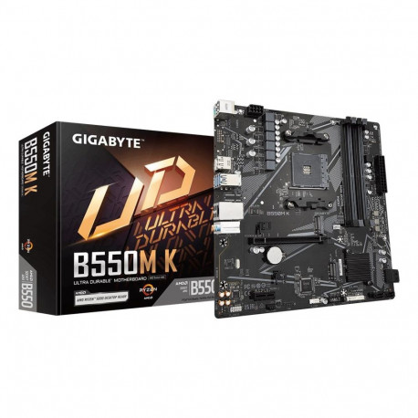 Mainboard|GIGABYTE|AMD B550|SAM4|Micro-ATX|Memory DDR4|Memory slots 4|1xPCI-Express 3.0 1x|1xPCI-Exp