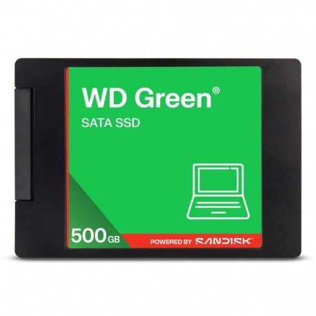 SSD|SANDISK|Green|POWERED BY SANDISK|500 GB|Serial ATA III|Read speed 545 MB/s|2.5"|WDS500G5G0A