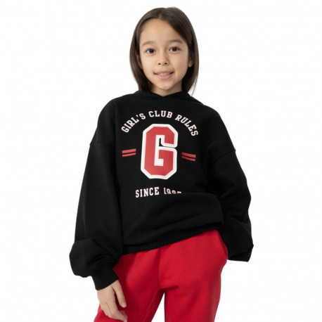 Bluza dla dziewczynki 4F głęboka czerń HJZ22 JBLD004 20S 122/128cm